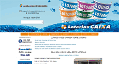 Desktop Screenshot of megasorteloterias.com.br